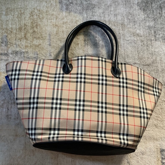 Burberrys Blue Label Handbags - Burberrys Blue Label Nova Check Tote Bag